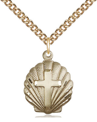 14kt Gold Cross Medal