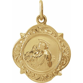 14K Yellow Saint Anthony Medal