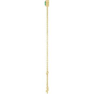 14K Yellow Natural Emerald 6 1/2-7 1/2" Bracelet