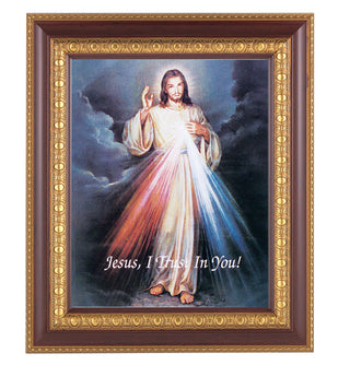 Divine Mercy In Cherry Frame 10.25X12.25" 8X10 Print