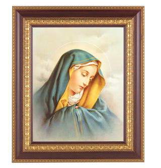 Our Lady of Sorrows In Cherry Frame 10.25X12.25" 8X10 Print