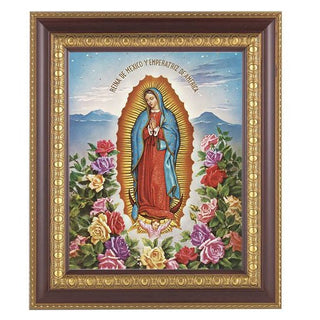 Our Lady Of Guadalupe In Cherry Frame 10.25X12.25" 8X10Prt