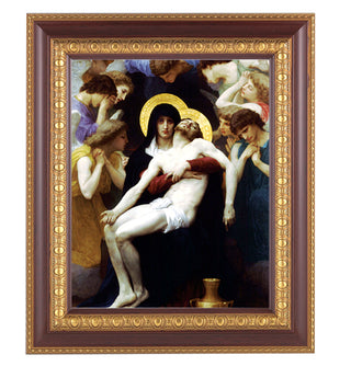 Bouguereau:Pieta Cherry Frame 10.25X12.25" 8X10 Print