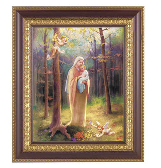 Madonna Of The Woods Cherry Frame 10.25X12.25" 8X10 Print