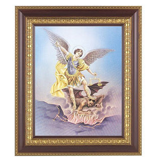 St. Michael In Cherry Frame 10.25X12.25" 8X10 Print
