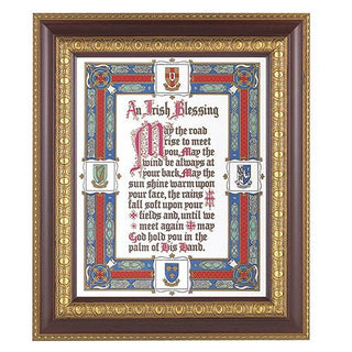 Irish Blessing In Charry Frame 10.25X12.25" 8X10 Print