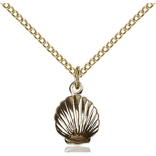 Gold-Filled Shell Pendant