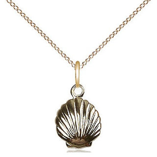 14kt Gold Shell Medal