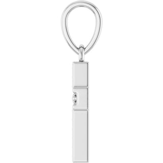 Platinum Beaded Cross Pendant