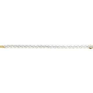 14K Yellow 9 1/2 CTW Lab-Grown Diamond Line 7" Bracelet