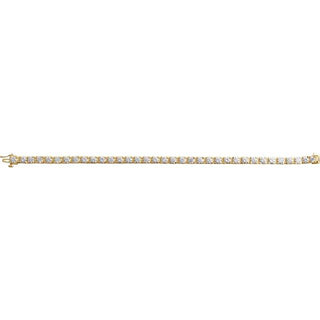 14K Yellow 8 CTW Lab-Grown Diamond Line 7 1/4" Bracelet