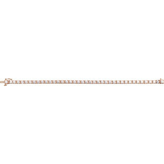 14K Rose 6 CTW Lab-Grown Diamond Line 7 1/4" Bracelet