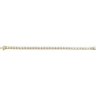 14K Yellow 10 CTW Lab-Grown Diamond Line 7 1/4" Bracelet
