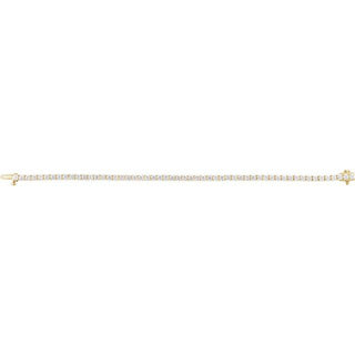 14K Yellow 5 CTW Lab-Grown Diamond Line 7" Bracelet