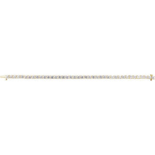 14K Yellow 10 CTW Lab-Grown Diamond Line 7" Bracelet
