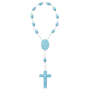 Bulk Blue Plastic One-Decade Rosary
