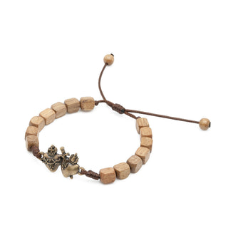 4-Pack - Immaculate & Sacred Heart Wood Bracelet