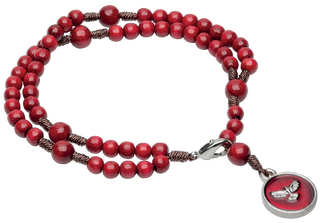 Red Confirmation Rosary Bracelet