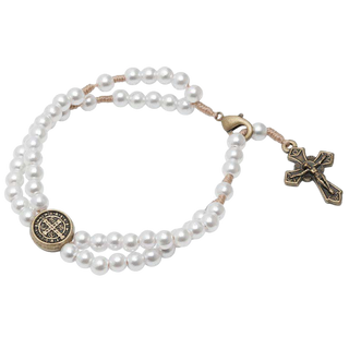 4-pack - St. Benedict Medal Rosary Bracelet