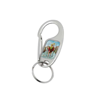 Bulk St. Christopher Karabiner Keychain