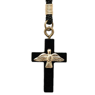 Bulk Holy Spirit on Black Wood Cross