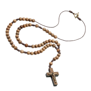 3-pack - Wooden Rosary Necklace