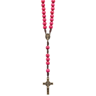 3-pack - Pink Camp Rosary Necklace