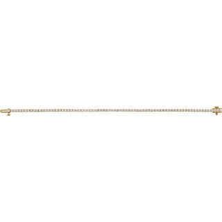 14K Yellow 3 CTW Lab-Grown Diamond Line 7" Bracelet