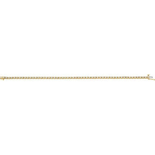 14K Yellow 2 1/4 CTW Natural Diamond Line 7 1/4" Line Bracelet 