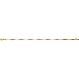 14K Yellow 7/8 CTW Natural Diamond Line 7 1/4" Bracelet