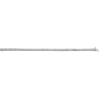 14K White 4 CTW Natural Diamond Line 7 1/4" Bracelet