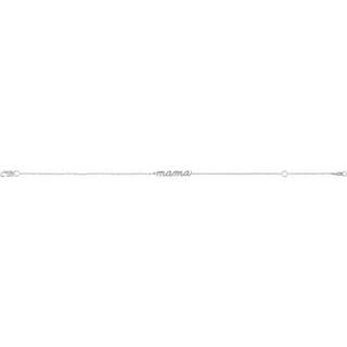 14K White Mama 6 1/2-7 1/2" Bracelet