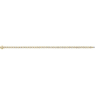 14K Yellow 6 1/4 CTW Lab-Grown Diamond Line 7" Bracelet