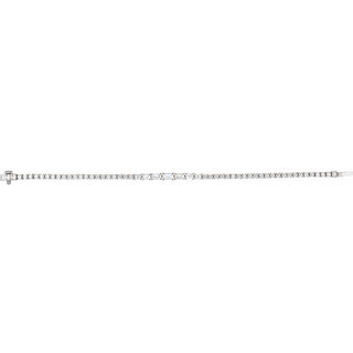 14K White 4 5/8 CTW Lab-Grown Diamond Line 7" Bracelet