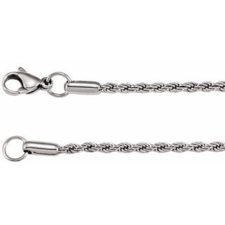 Stainless Steel 2.4 mm Rope 20" Chain