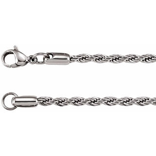 Stainless Steel 3 mm Rope 28" Chain