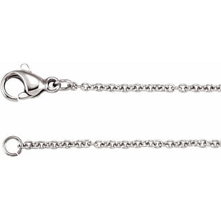 Stainless Steel 1.5 mm Cable 18" Chain