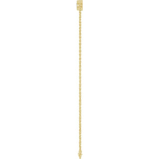14K Yellow 1/2 CTW Natural Diamond Five-Stone Line  7" Bracelet 