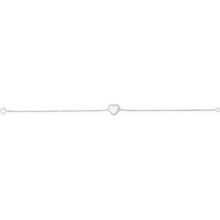 Sterling Silver Heart 7" Bracelet