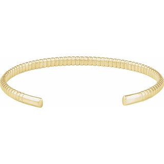 14K Yellow Cuff 7" Bracelet