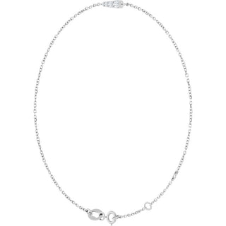 Sterling Silver 1/10 Natural Diamond Graduated 6 1/2-7 1/2" Bracelet