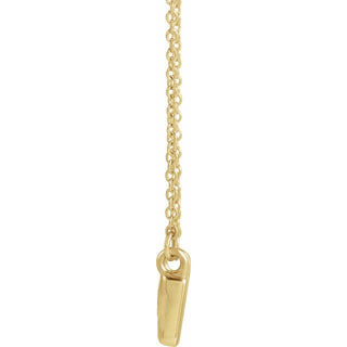 14K Yellow .0075 CTW Natural Diamond Creation of Adam 18" Necklace