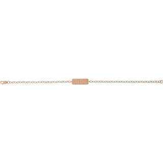 14K Rose Reversible Love Braille 7" Bracelet