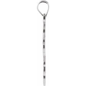 Sterling Silver 19x13 mm Orthodox Cross Pendant 