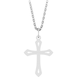 Sterling Silver Cross 18" Necklace