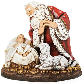 8-Inch Kneeling Santa Figure