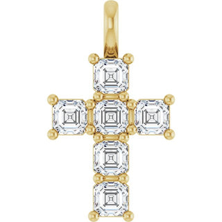 10K Yellow 1 CTW Natural Diamond Pendant