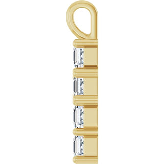 14K Yellow 1 CTW Natural Diamond Pendant