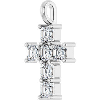 10K White 1 CTW Natural Diamond Pendant