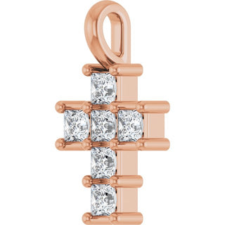 10K Rose 1/4 CTW Natural Diamond Pendant